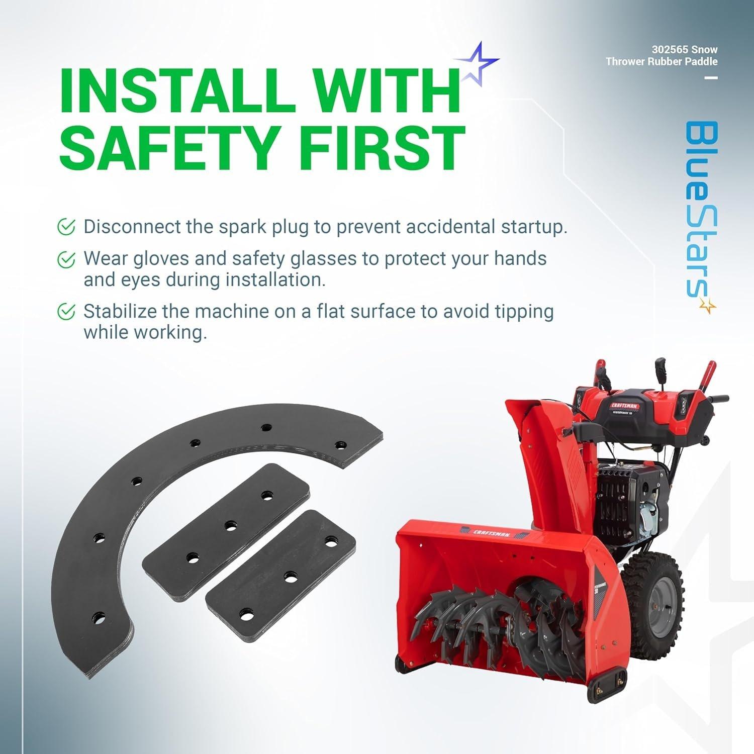 [Lifetime Warranty] 302565MA 302565 Snow Thrower Rubber Paddle & Hardware image 7