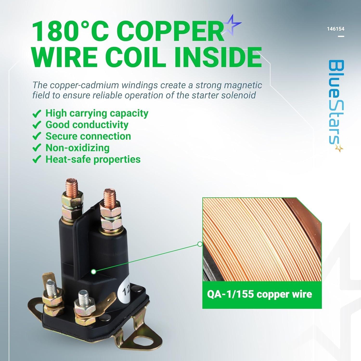 [Lifetime Warranty] 4-Pole 146154 145673 Starter Solenoid for Craftsman image 4