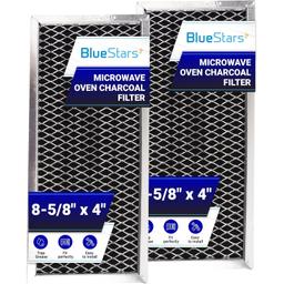 [Lifetime Warranty] Microwave Filter 8.67" x 3.95" for JX81H WB02X10956 GE Microwave - Compatible with Samsung - Freshens and Filters Kitchen Air in Over-the-Range Oven Stove Fan - Pack of 2 thumbnail 0