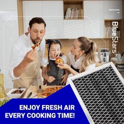 [Lifetime Warranty] Microwave Filter 8.67" x 3.95" for JX81H WB02X10956 GE Microwave - Compatible with Samsung - Freshens and Filters Kitchen Air in Over-the-Range Oven Stove Fan - Pack of 2 thumbnail 3