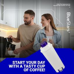 [Lifetime Warranty] Coffee Machine Water Filters - Compatible with Delonghi Coffee Machines DLSC002 included Delonghi ECAM ESAN ETAM BCO410 BCO420 EC680 - Pack of 2 thumbnail 1