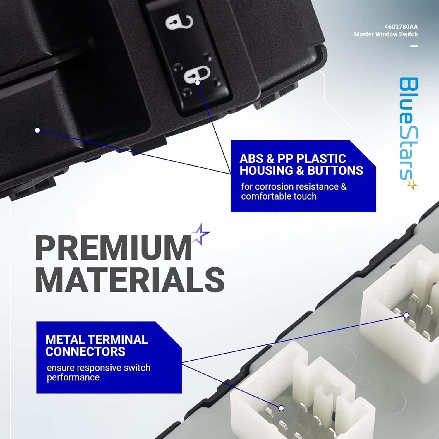 [Lifetime Warranty] 4602780AA Driver Side Power Master Window Switch image 1