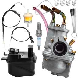 [Lifetime Warranty] PW50 Carburetor Kit with Air Filter, Fuel Filter, Choke Cable, Throttle Cable, Spark Plug thumbnail 0