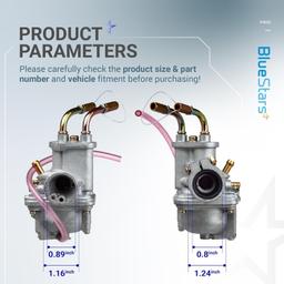 [Lifetime Warranty] PW50 Carburetor Kit with Air Filter, Fuel Filter, Choke Cable, Throttle Cable, Spark Plug thumbnail 2
