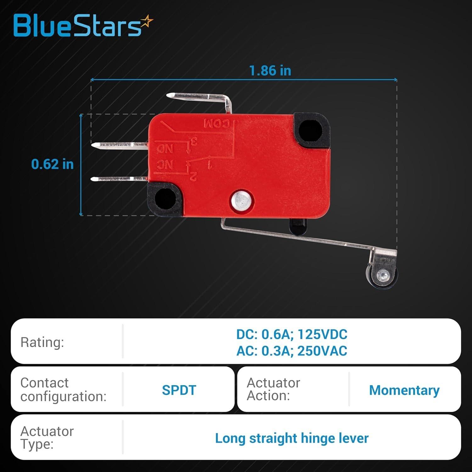 [Lifetime Warranty] Pack of 10 V-156-1C25 Micro Limit Switch Blade Momentary 250VAC/125VDC 15A Fit Arduino image 1