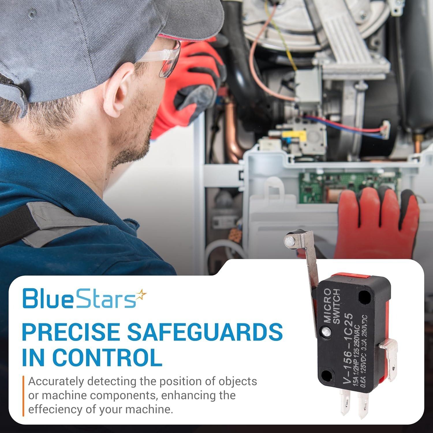 [Lifetime Warranty] Pack of 10 V-156-1C25 Micro Limit Switch Blade Momentary 250VAC/125VDC 15A Fit Arduino image 2