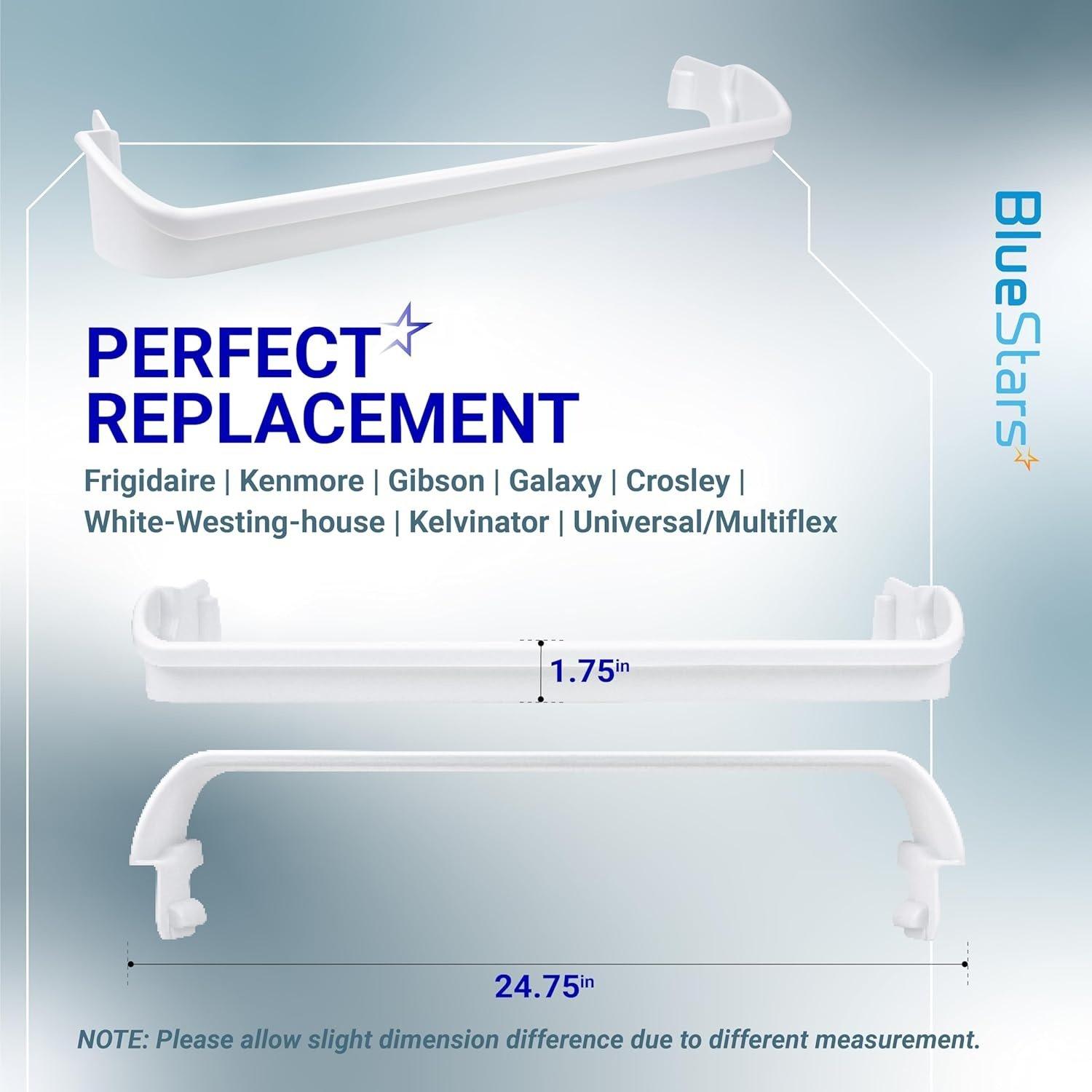 [Lifetime Warranty] 240534701 Middle & 2 PCS 240534901 Top/Bottom Door Shelf Rack Bar Rail - For Frigidaire Kenmore Refrigerators - Replaces AP3214631 PS734936 948952 AP3214630 PS734935 EA734935 948954 AH734935 image 7