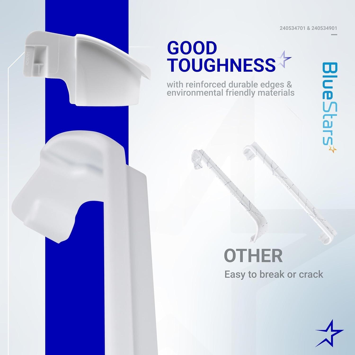 [Lifetime Warranty] 240534701 Middle & 2 PCS 240534901 Top/Bottom Door Shelf Rack Bar Rail - For Frigidaire Kenmore Refrigerators - Replaces AP3214631 PS734936 948952 AP3214630 PS734935 EA734935 948954 AH734935 image 5