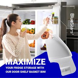 [Lifetime Warranty] 240534701 Middle & 2 PCS 240534901 Top/Bottom Door Shelf Rack Bar Rail - For Frigidaire Kenmore Refrigerators - Replaces AP3214631 PS734936 948952 AP3214630 PS734935 EA734935 948954 AH734935 thumbnail 1