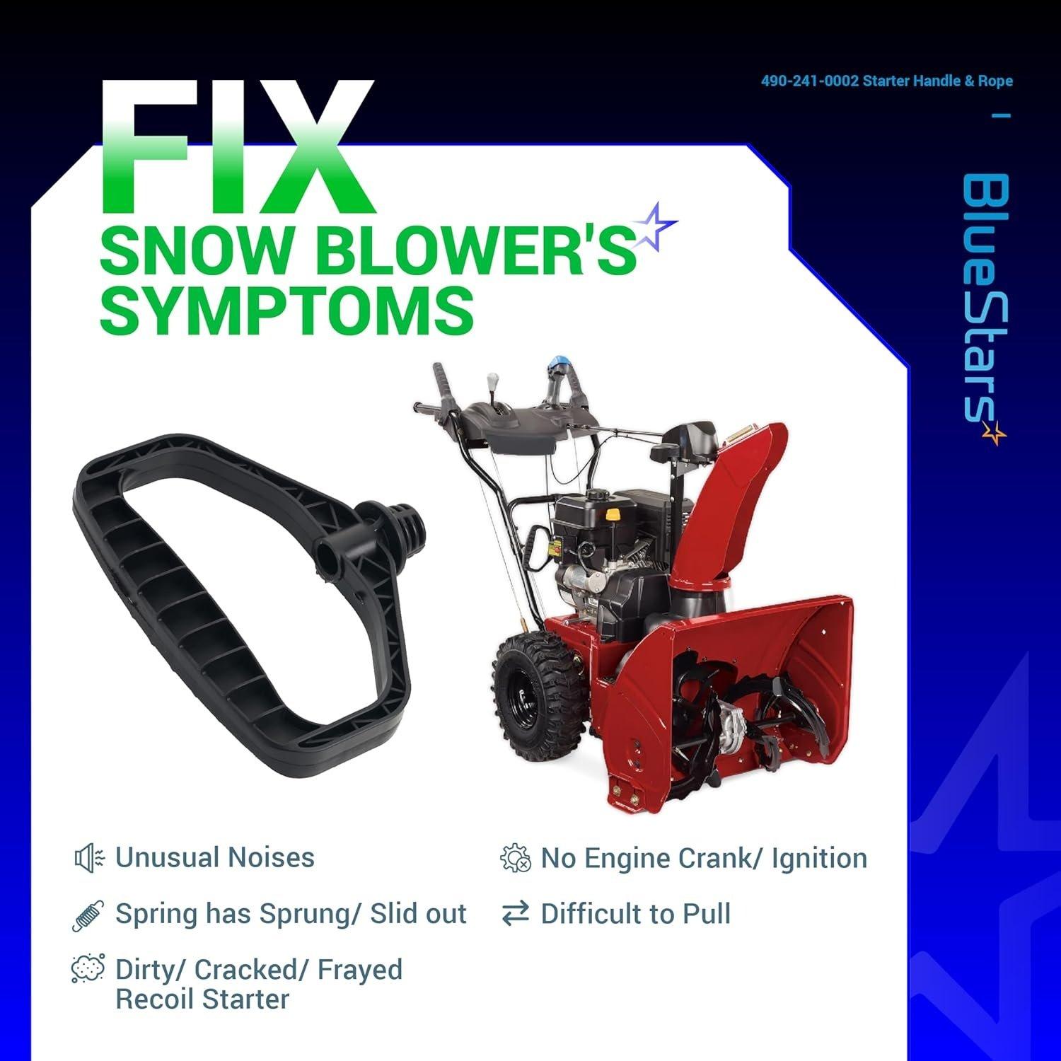 490-241-0002 Snowblower Starter Handle Rope image 6