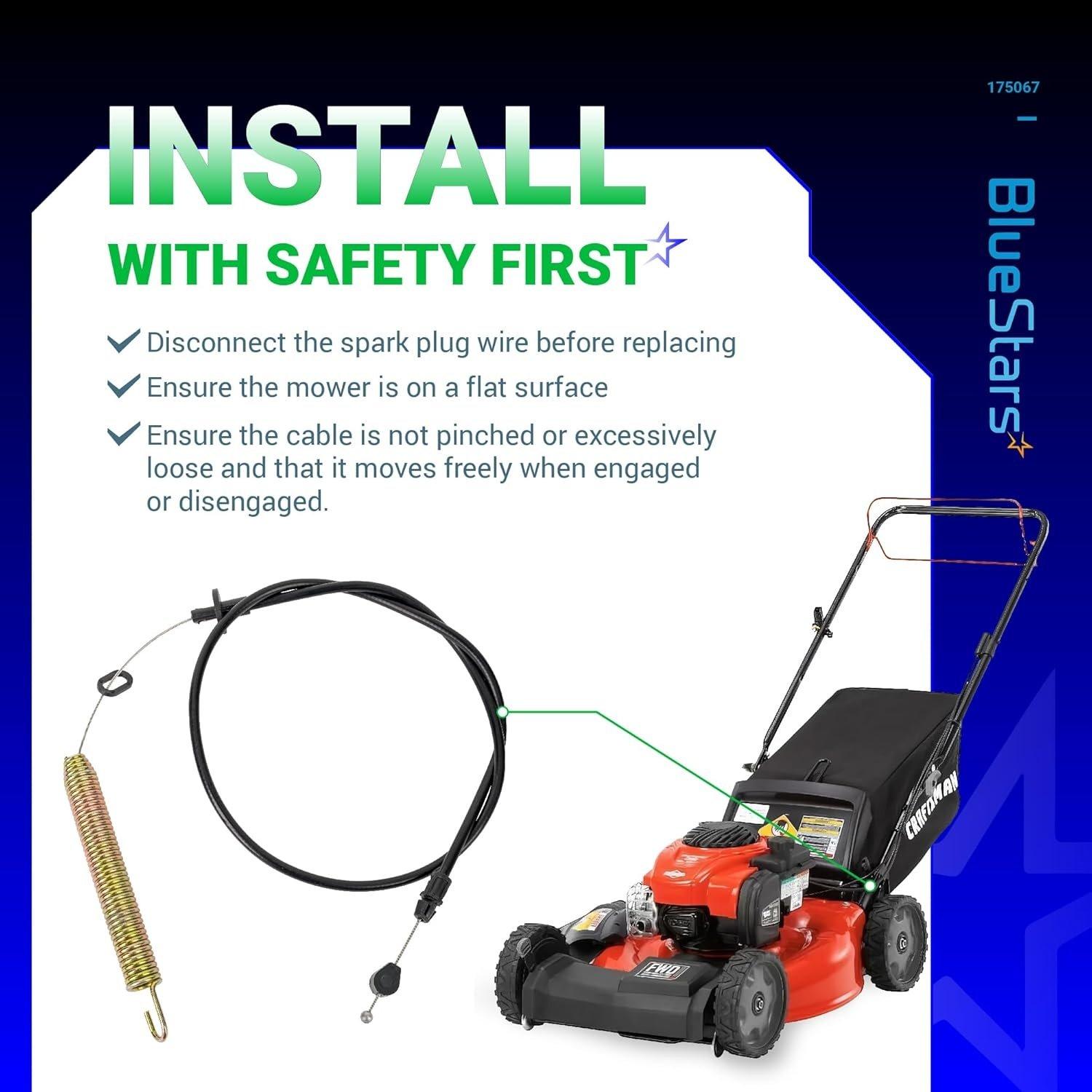 [Lifetime Warranty] 175067 Deck Clutch Cable image 1