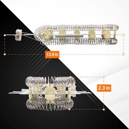 8544771 Dryer Heating Element 280148 Thermal Cut-Off with High Limit Thermostat thumbnail 2