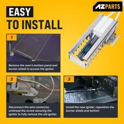 [Lifetime Warranty] W10918546 Gas Range Oven Igniter - For WFG110AVQ0, WFG111SVQ0 Whirlpool (SF1/2/3 TGP VSF WFG YSF), Roper, Amana, Estate Magic Chef - Replaces W10140611 3186491 98005652 PS11770066 AP6037202 thumbnail 4