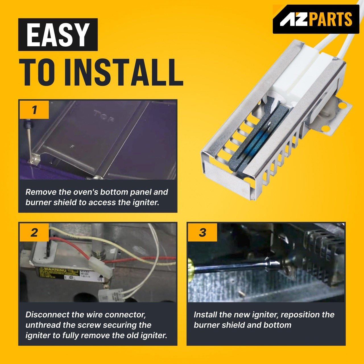 [Lifetime Warranty] W10918546 Gas Range Oven Igniter - For WFG110AVQ0, WFG111SVQ0 Whirlpool (SF1/2/3 TGP VSF WFG YSF), Roper, Amana, Estate Magic Chef - Replaces W10140611 3186491 98005652 PS11770066 AP6037202 image 4