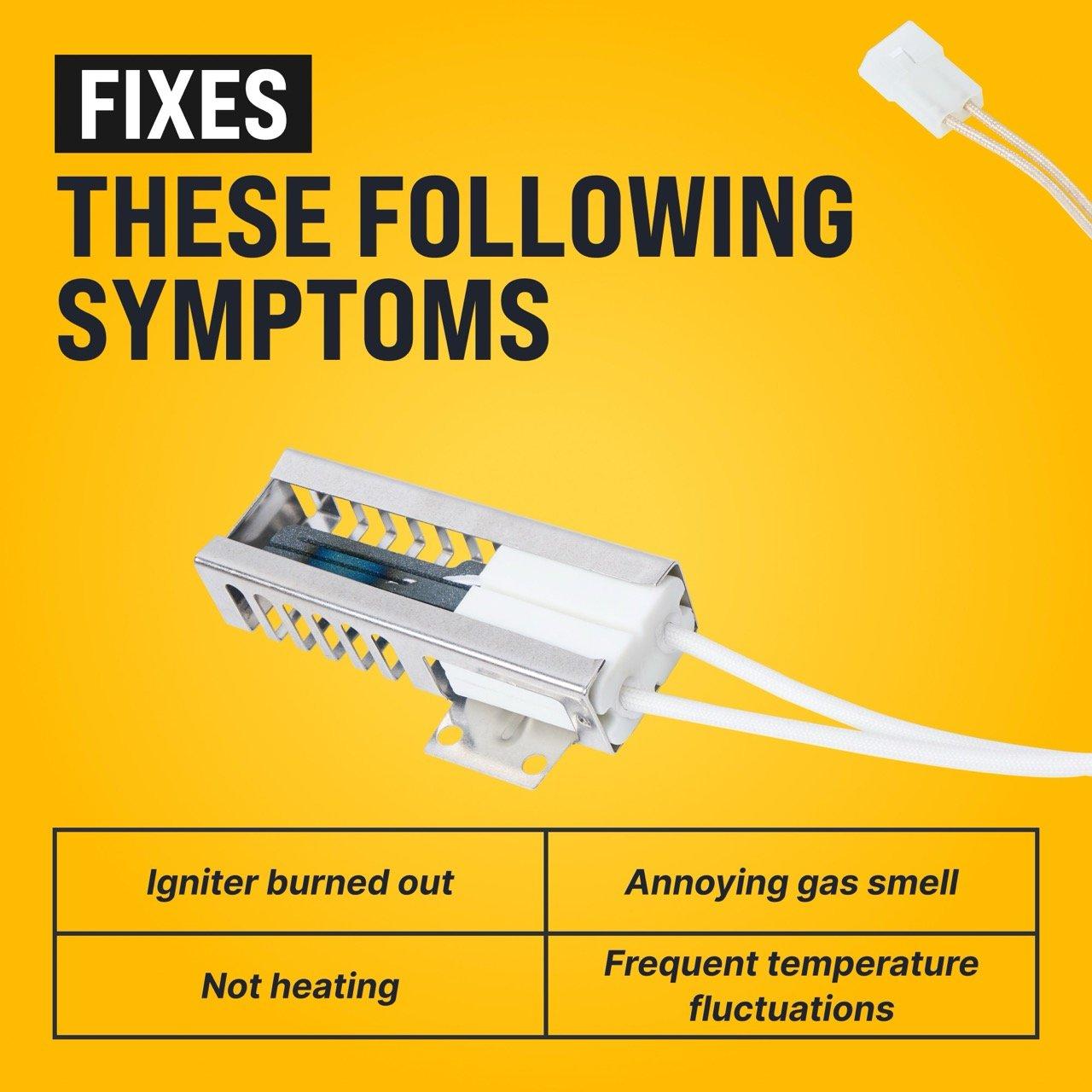 [Lifetime Warranty] W10918546 Gas Range Oven Igniter - For WFG110AVQ0, WFG111SVQ0 Whirlpool (SF1/2/3 TGP VSF WFG YSF), Roper, Amana, Estate Magic Chef - Replaces W10140611 3186491 98005652 PS11770066 AP6037202 image 2