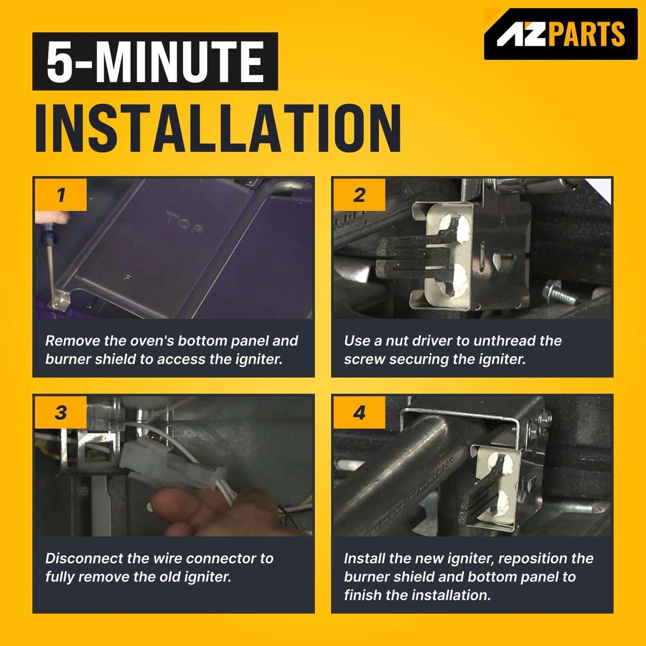 [Lifetime Warranty] 316489400 Range Oven Igniter for Frigidaire Kenmore Electrolux Crosley Range Oven - Replaces 316428500 316428501 5304462661 7316489400 1197384 AP3963540 PS1528534 EAP1528534 and more image 5