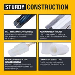 [Lifetime Warranty] 316489400 Range Oven Igniter for Frigidaire Kenmore Electrolux Crosley Range Oven - Replaces 316428500 316428501 5304462661 7316489400 1197384 AP3963540 PS1528534 EAP1528534 and more thumbnail 1