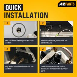 [Lifetime Warranty] 3977456 WP3977456 Dryer Start Switch for Kenmore, Whirlpool, Maytag, Amana Clothes Dryer - Replaces AP6009036, PS11742178, EAP11742178, 898073 thumbnail 1