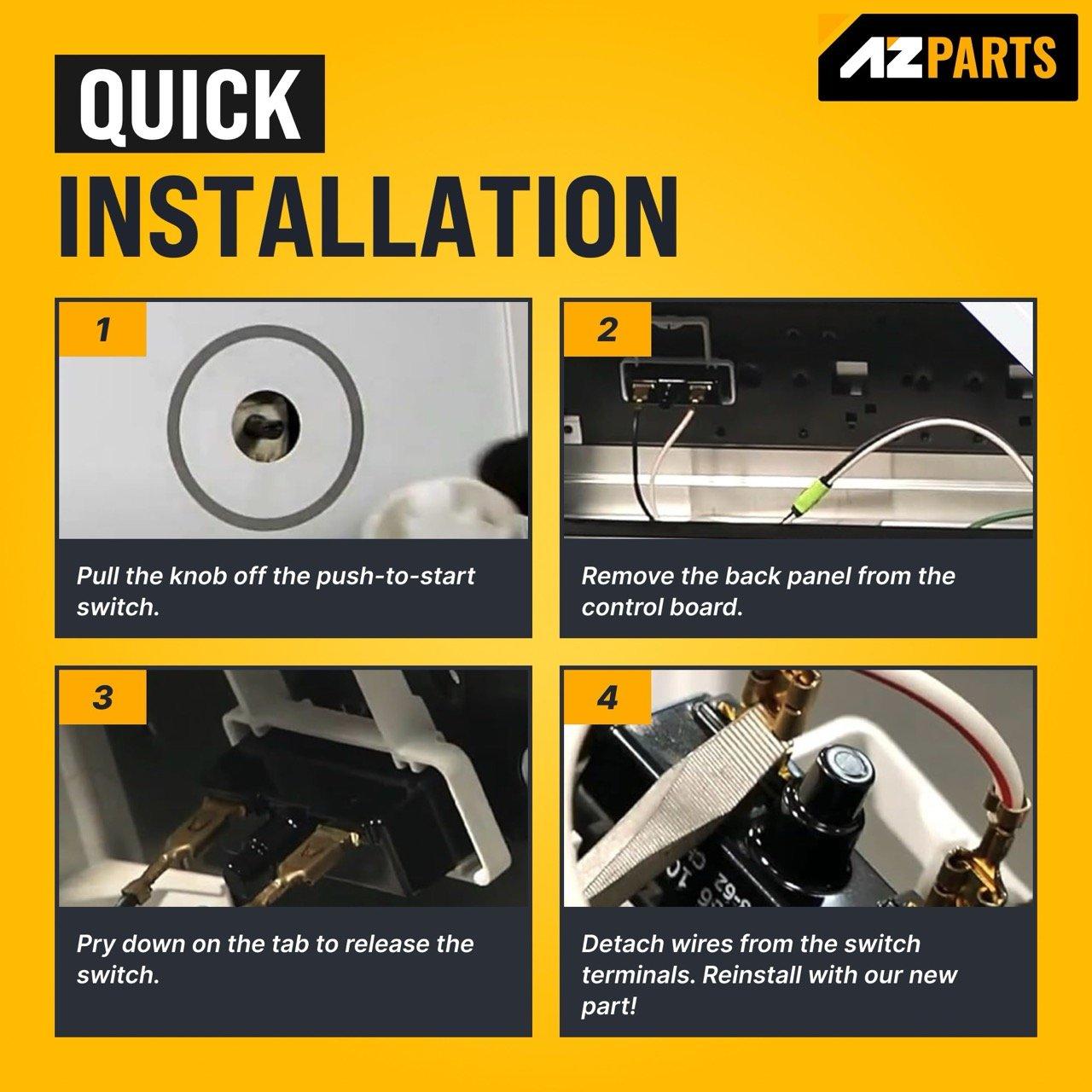 [Lifetime Warranty] 3977456 WP3977456 Dryer Start Switch for Kenmore, Whirlpool, Maytag, Amana Clothes Dryer - Replaces AP6009036, PS11742178, EAP11742178, 898073 image 1