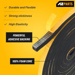 [Lifetime Warranty] 1/2 in x 1/2 in 13FT Adhesive Foam Tape thumbnail 4