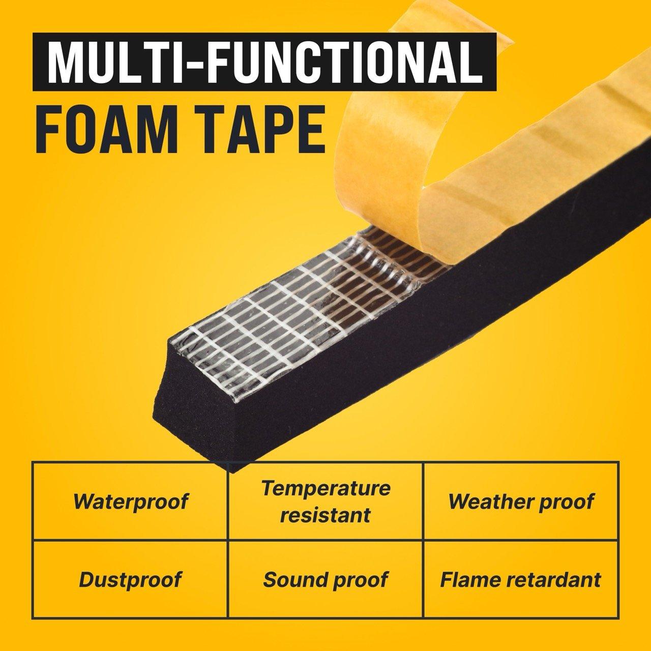 [Lifetime Warranty] 1/2 in x 1/2 in 13FT Adhesive Foam Tape image 1