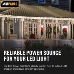 [Lifetime Warranty] 15W 12V LED Power Supply Driver 1.25A, 120V AC to 12V DC, IP67 Waterproof - Pack of 2 thumbnail 4