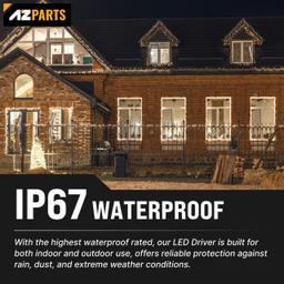 [Lifetime Warranty] 15W 12V LED Power Supply Driver 1.25A, 120V AC to 12V DC, IP67 Waterproof - Pack of 2 thumbnail 7