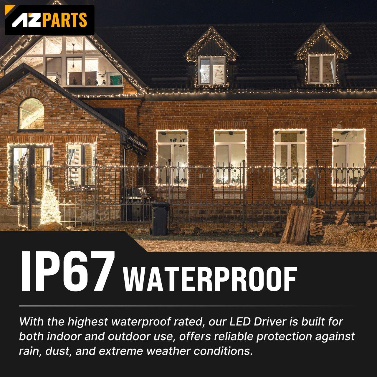 [Lifetime Warranty] 15W 12V LED Power Supply Driver 1.25A, 120V AC to 12V DC, IP67 Waterproof - Pack of 2 image 7