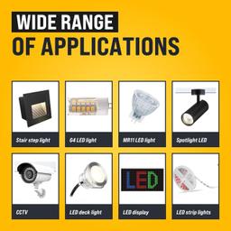 [Lifetime Warranty] 15W 12V LED Power Supply Driver 1.25A, 120V AC to 12V DC, IP67 Waterproof - Pack of 2 thumbnail 1