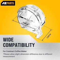 [Lifetime Warranty] DGB-500GLID Grinder Assembly Lid - Clear Plastic Cover for Cuisinart Coffee Grinder thumbnail 6