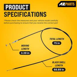 [Lifetime Warranty] 75-inch Throttle Cable thumbnail 8