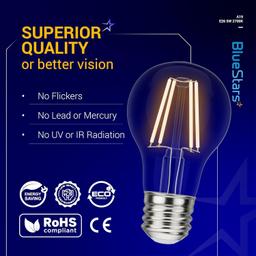 [Lifetime Warranty] A19 LED Vintage LED Filament Bulb E26 Standard Base 120V 5W (60 Watt Equivalent), 2700K Warm White thumbnail 1
