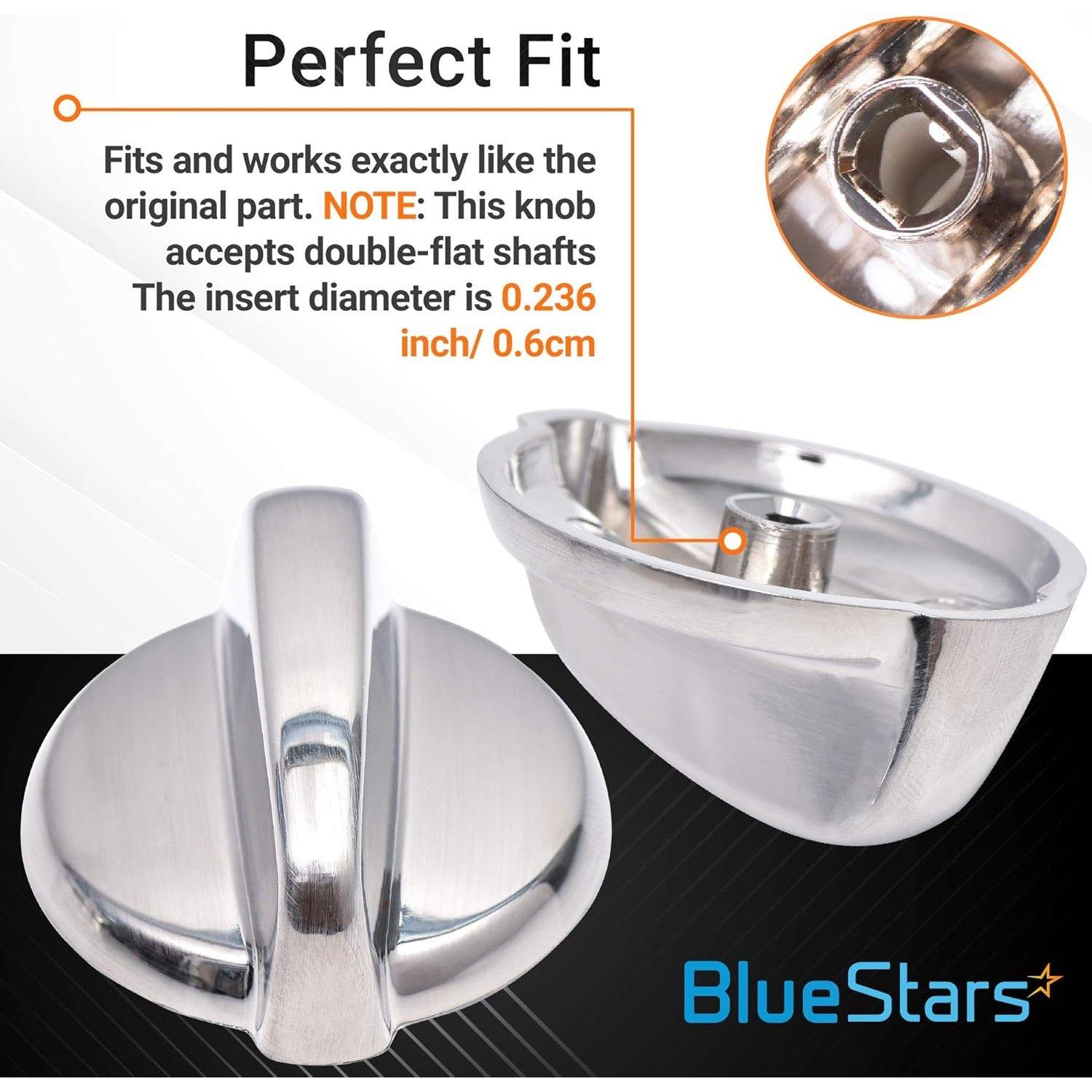 WB03T10284 Range Control Knob Stainless Steel image 3