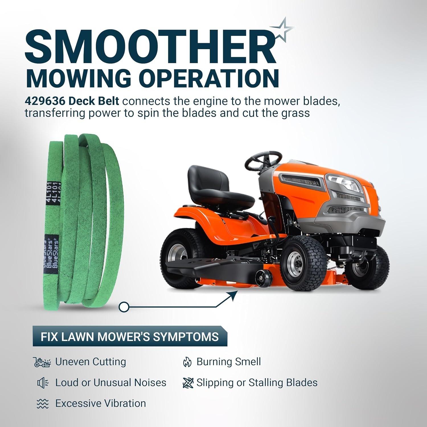 [Lifetime Warranty] Lawn Mower Deck Belt 429636 197253 1/2" x 101" image 4