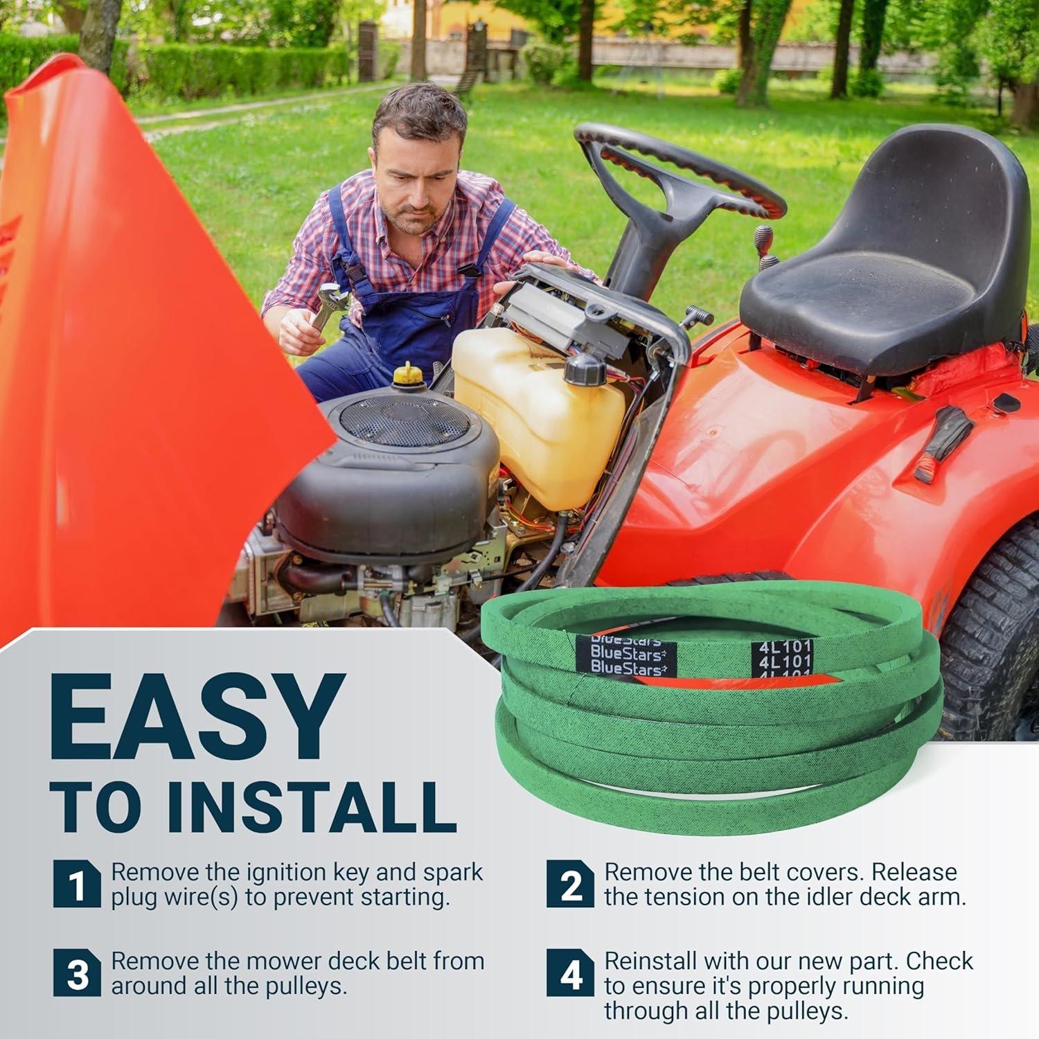 [Lifetime Warranty] Lawn Mower Deck Belt 429636 197253 1/2" x 101" image 1