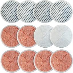 [Lifetime Warranty] Mop Pads Replacement for Bissell Spinwave 2124 2039A 2039 2307 23157 20391 20399 Hard Floor Cleaners - 6 Heavy Scrub, 4 Scrubby, 2 Soft thumbnail 0