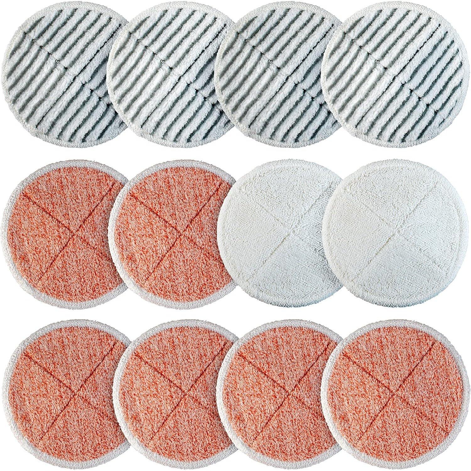 [Lifetime Warranty] Mop Pads Replacement for Bissell Spinwave 2124 2039A 2039 2307 23157 20391 20399 Hard Floor Cleaners - 6 Heavy Scrub, 4 Scrubby, 2 Soft image 0