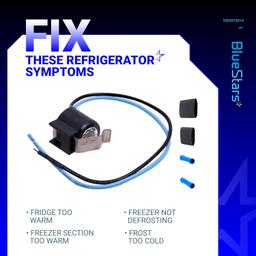 [Lifetime Warranty] 5303918214 Refrigerator Defrost Thermostat Kit - Compatible with Frigidaire Kenmore Electrolux Refrigerators - Replaces 75303918214 892545 AP2150145 PS469522 - Pack of 2 thumbnail 1