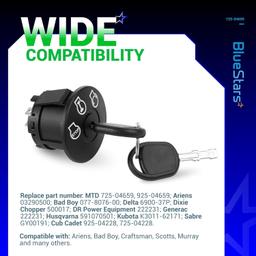 [Lifetime Warranty] 725-04659 925-04659 Ignition Switch with Key 5 Terminals thumbnail 6