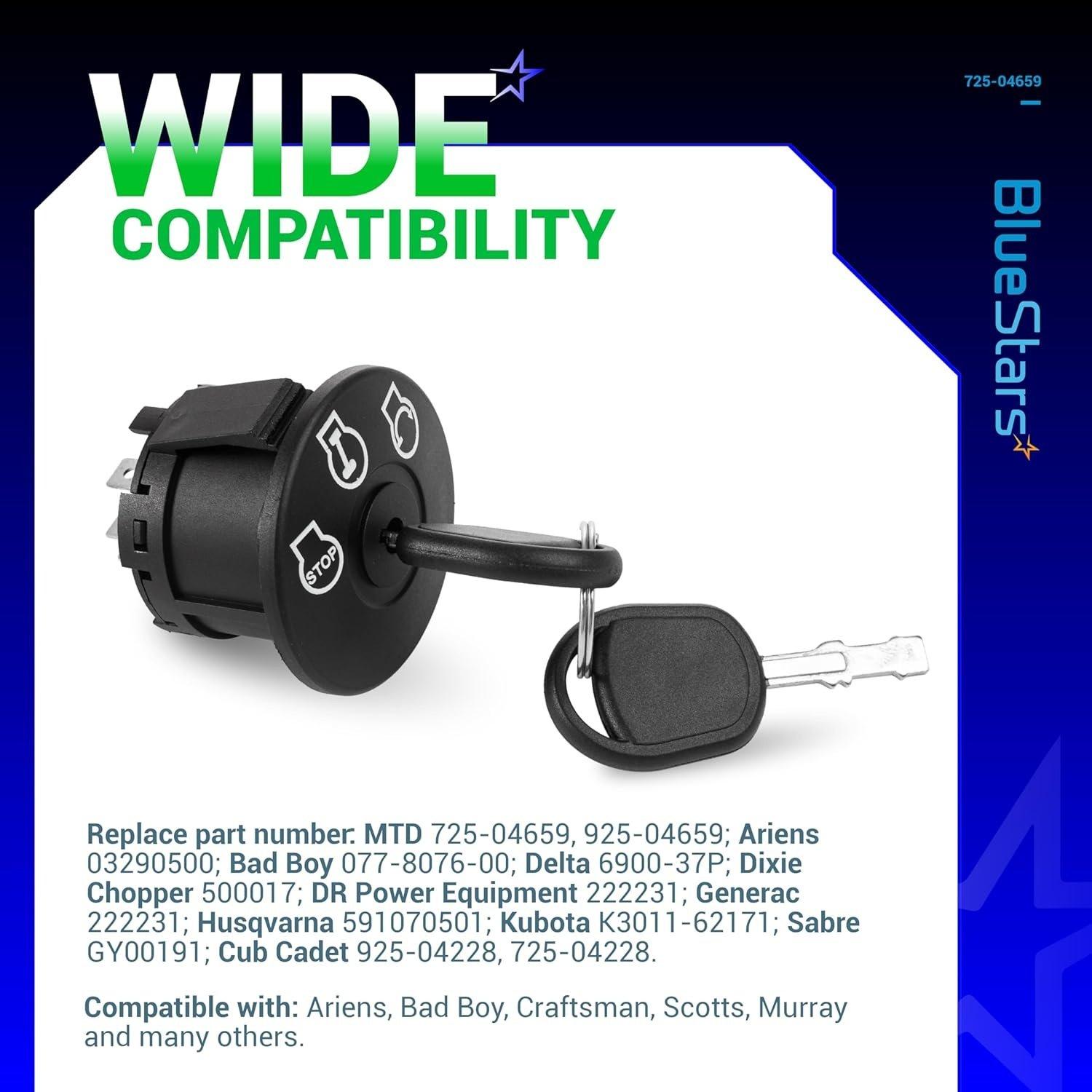 [Lifetime Warranty] 725-04659 925-04659 Ignition Switch with Key 5 Terminals image 6