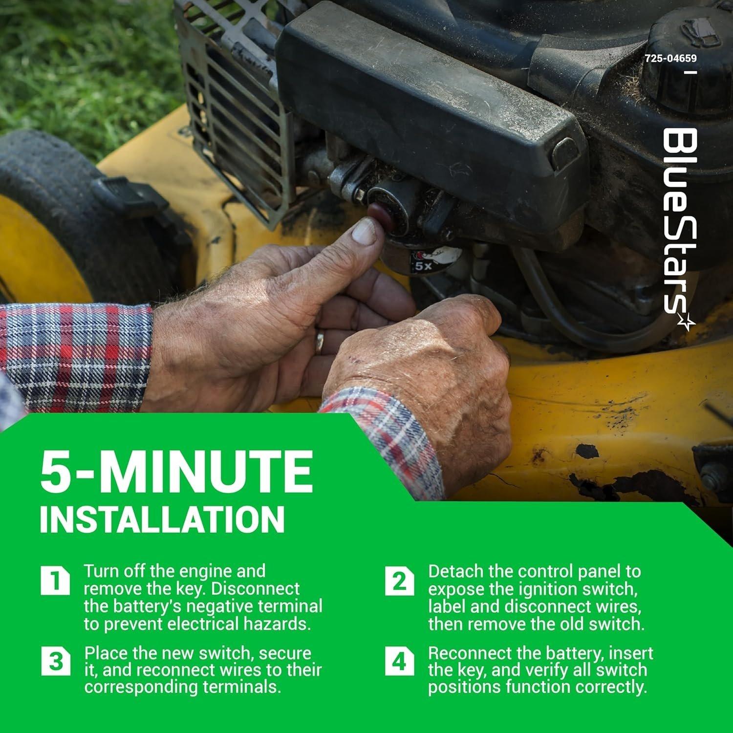 [Lifetime Warranty] 725-04659 925-04659 Ignition Switch with Key 5 Terminals image 1