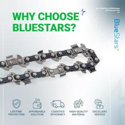 [Lifetime Warranty] 18-inch Chainsaw Chain 3/8" LP Pitch, 0.050" Gauge, 62 Drive Links - Pack of 3 thumbnail 8