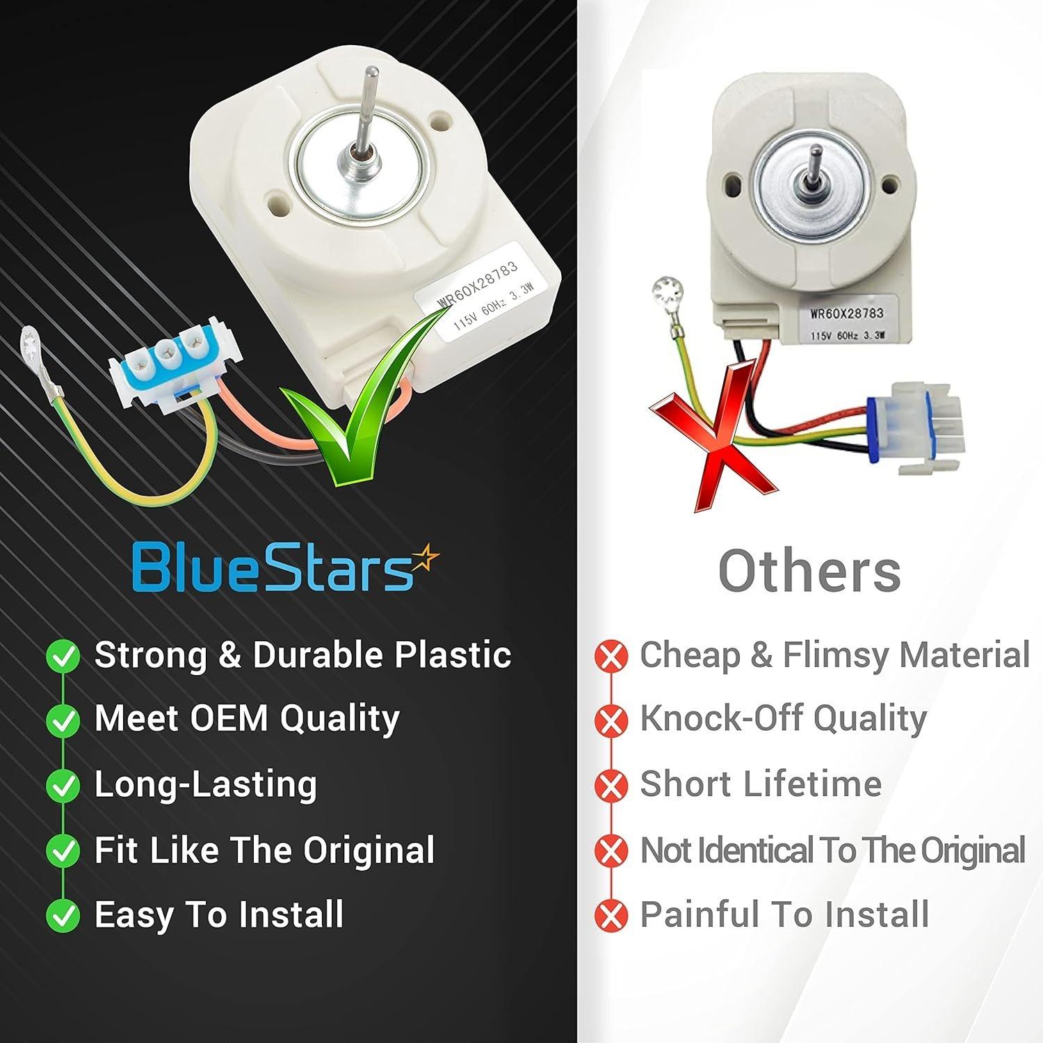 [Lifetime Warranty] WR60X28783 WR60X23584 WR60X31522 Refrigerator Evaporator Fan Motor - Compatible with GE & Hotpoint Refrigerators - Replaces WR60X10046 WR60X10141 WR60X10346 PS10063450 WR60X10045 image 1