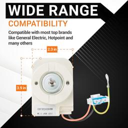 [Lifetime Warranty] WR60X28783 WR60X23584 WR60X31522 Refrigerator Evaporator Fan Motor - Compatible with GE & Hotpoint Refrigerators - Replaces WR60X10046 WR60X10141 WR60X10346 PS10063450 WR60X10045 thumbnail 2