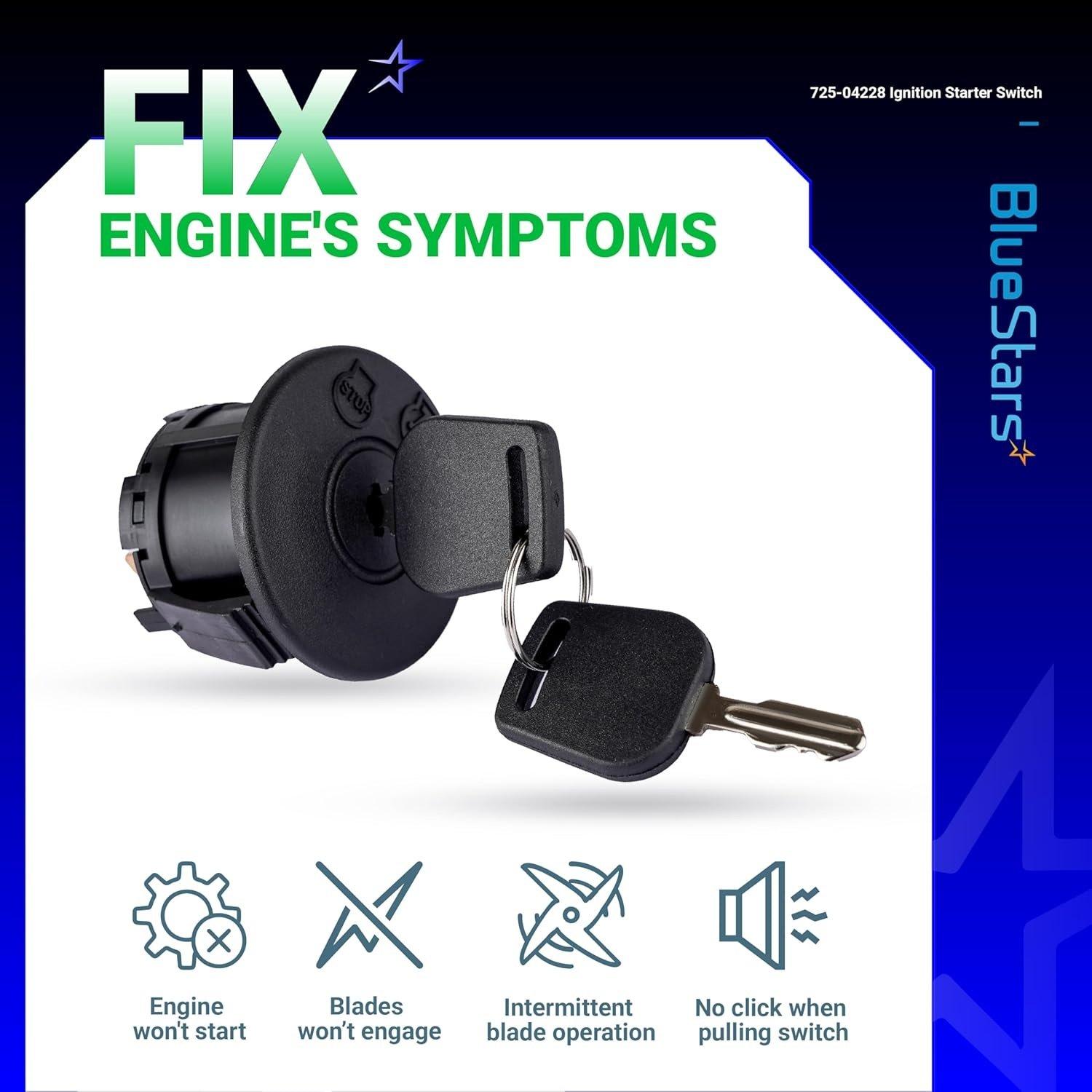 [Lifetime Warranty] 925-04228 Lawn Mower Ignition Starter Switch 5 Terminals 3 Position with Keys image 5