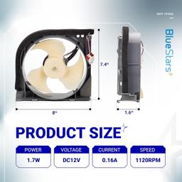 [Lifetime Warranty] DA97-15765A Refrigerator Condenser Fan Motor DC12V 1.7W 0.16A 1120RPM - Exactly Replaces DA97-12842A DA97-12842D DA97-15765C RMF002ASSA, Compatible with Samsung Refrigerator thumbnail 4