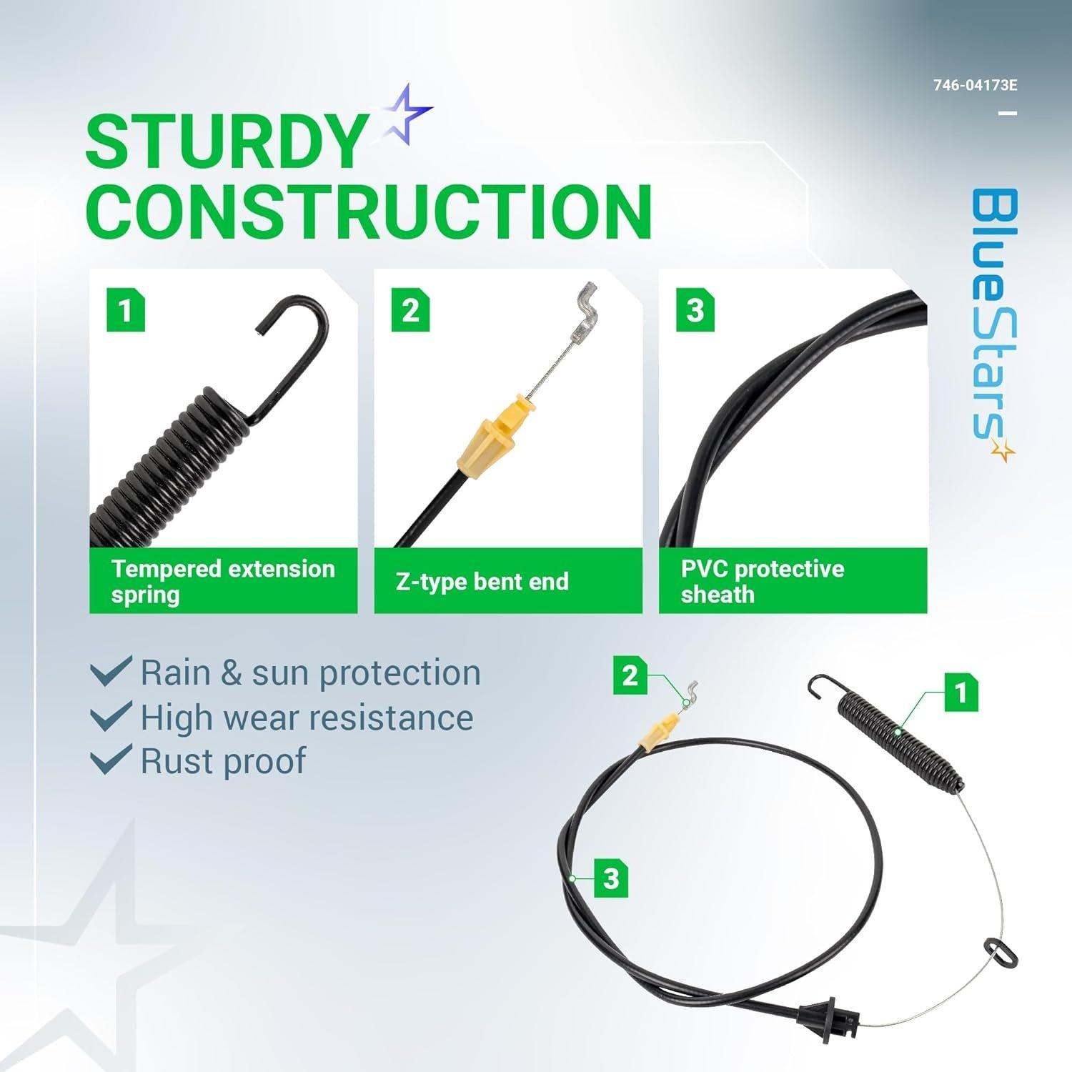 [Lifetime Warranty] 946-04173E 746-04173E Deck Engagement Cable image 4