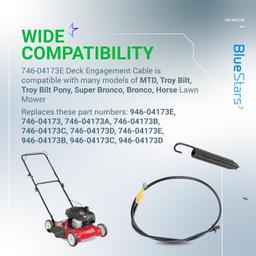 [Lifetime Warranty] 946-04173E 746-04173E Deck Engagement Cable thumbnail 7
