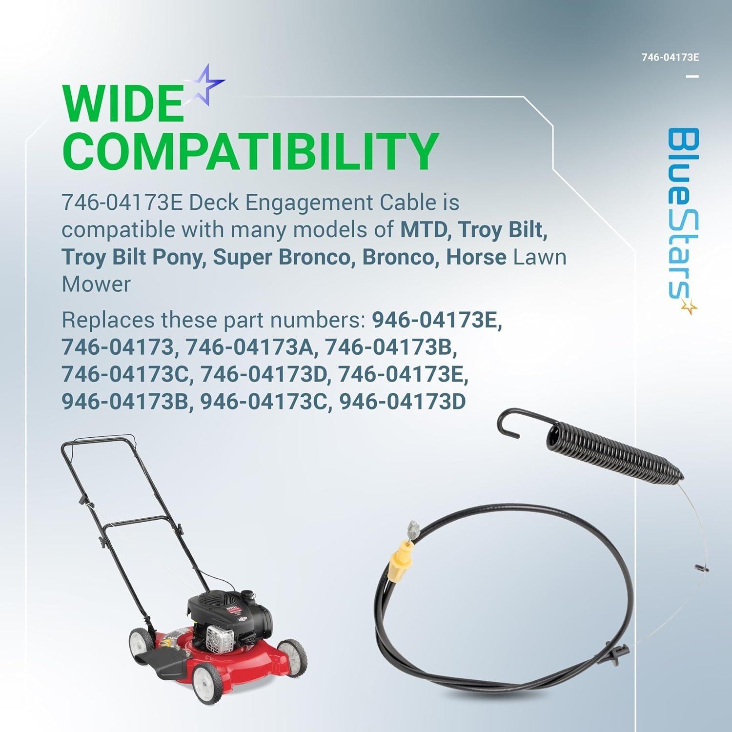 [Lifetime Warranty] 946-04173E 746-04173E Deck Engagement Cable image 7