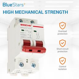 [Lifetime Warranty] 32 Amp DC Miniature Circuit Breaker, 500V DC 2-Pole DIN Rail Mount, Double Pole thumbnail 6